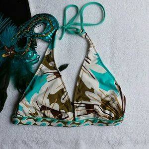 Trina Turk Bikini Top Halter Size Large